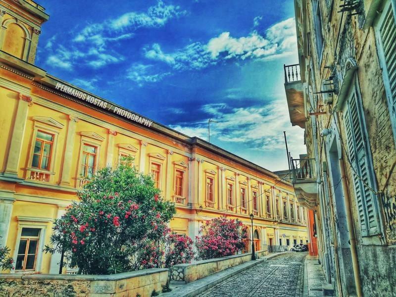 Traditional Medieval Stone House In "Ano Syros" Экстерьер фото